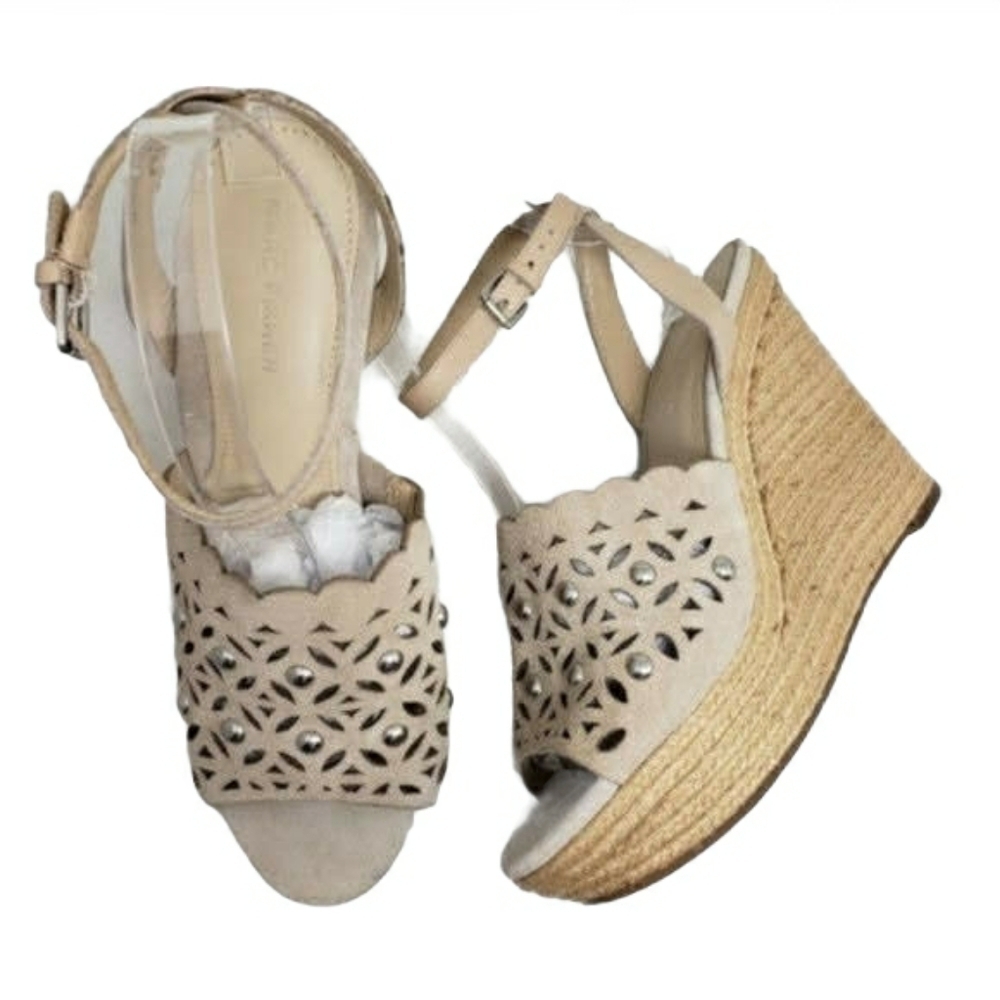 Marc Fisher LTD Hata Cutout Wedge Sandal Sz 8.5M - Picture 4 of 9